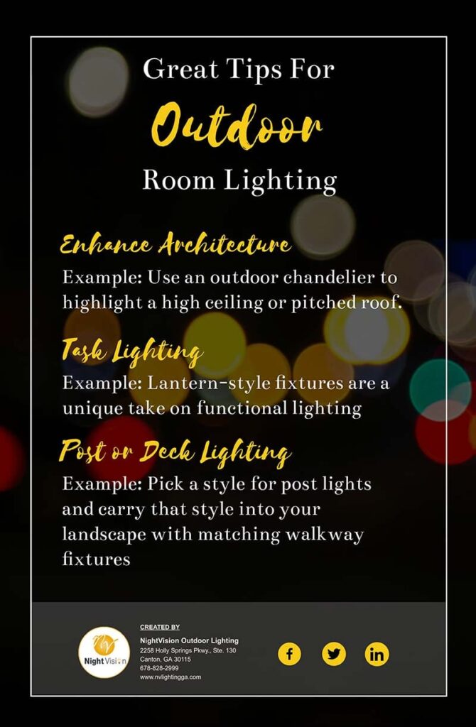 Great Outdoor Room Lighting Tips [infographic]
