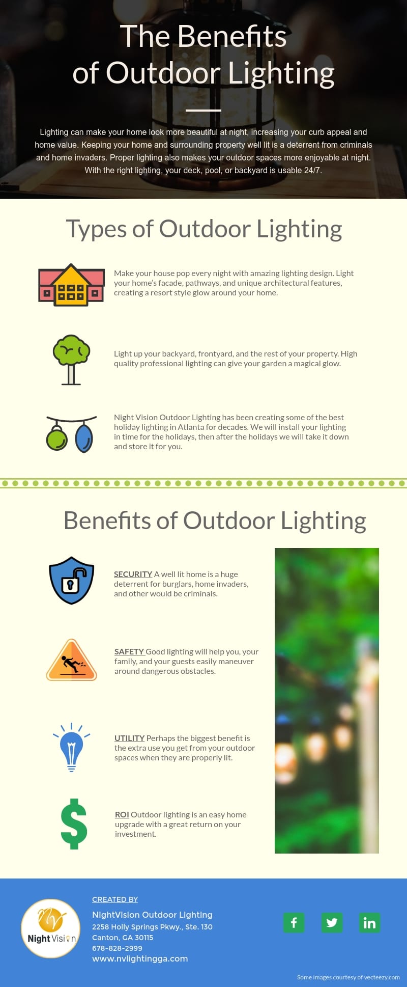 The Benefits of Outdoor Lighting for Your Home [infographic]
